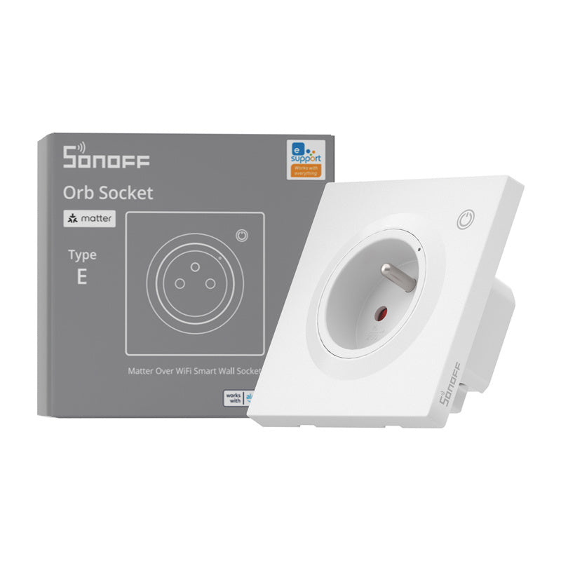 Smart wall socket Sonoff WS01TPE-E  WiFi (type E)
