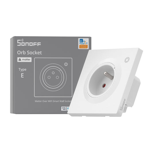 Smart wall socket Sonoff WS01TPE-E  WiFi (type E)