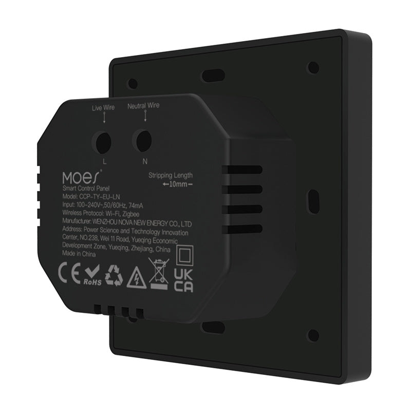 Smart Control Panel MOES CCP-TY-LN Wi-Fi ZigBee LCD 4"