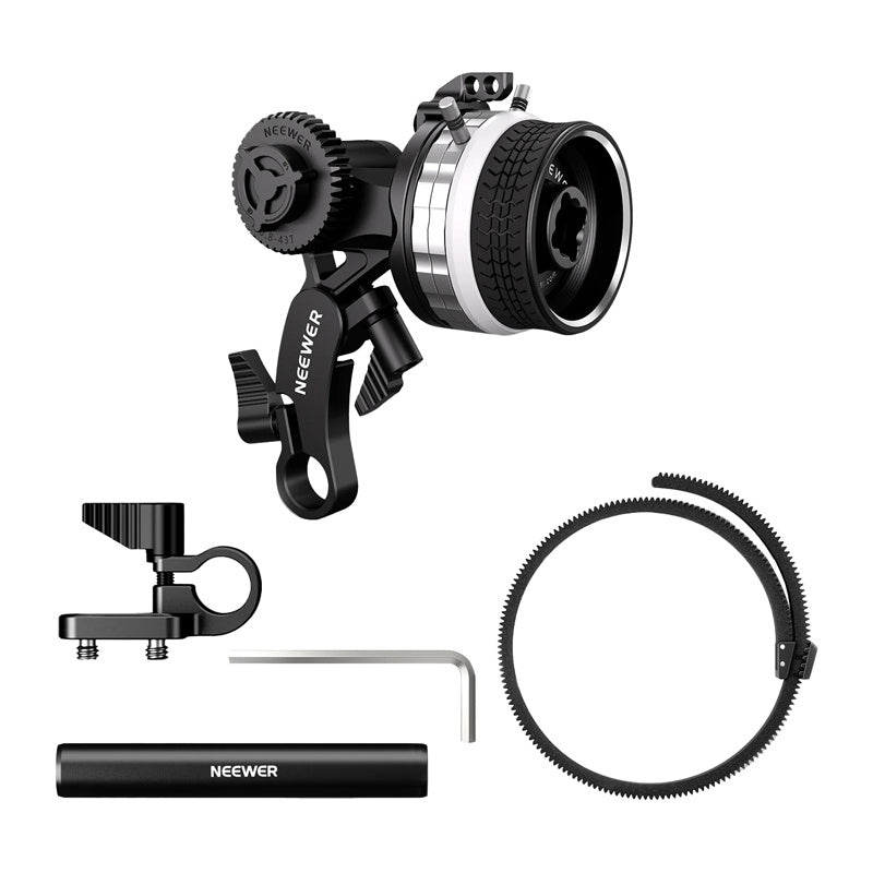 NEEWER METAL MINI FOLLOW FOCUS WITH A/B STOPS