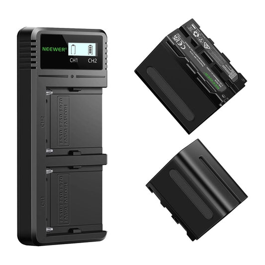 Set of 2 batteries with charger NEEWER