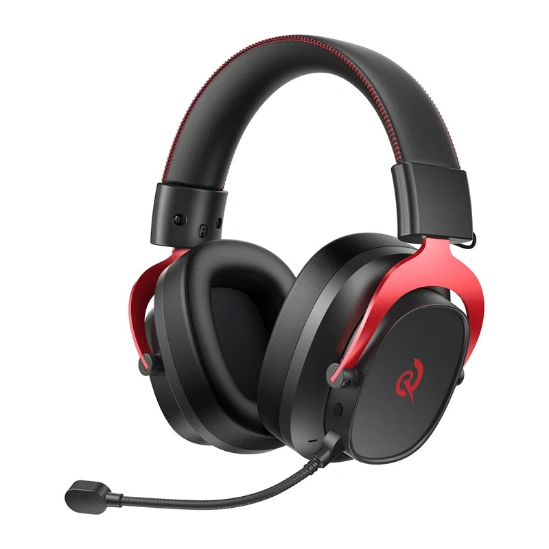 QCY Heroad VT200 Gaming Headphones (Black and Red)
