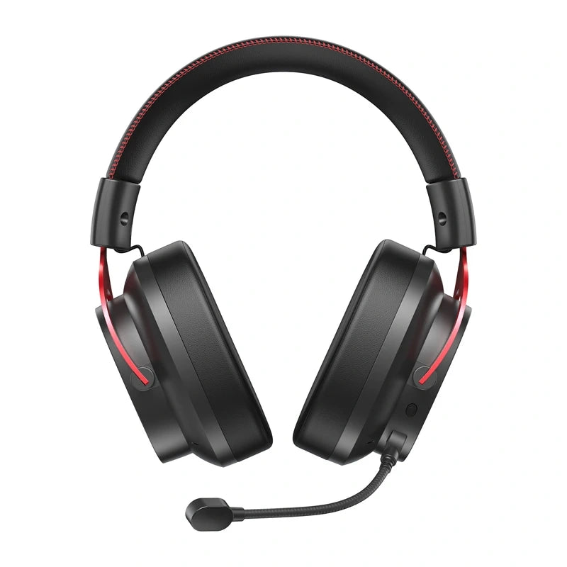 QCY Heroad VT200 Gaming Headphones (Black and Red)