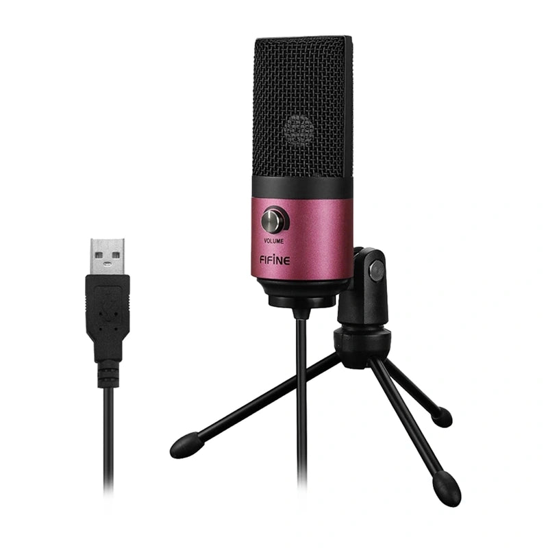 Condenser microphone Fifine K669BP (pink)