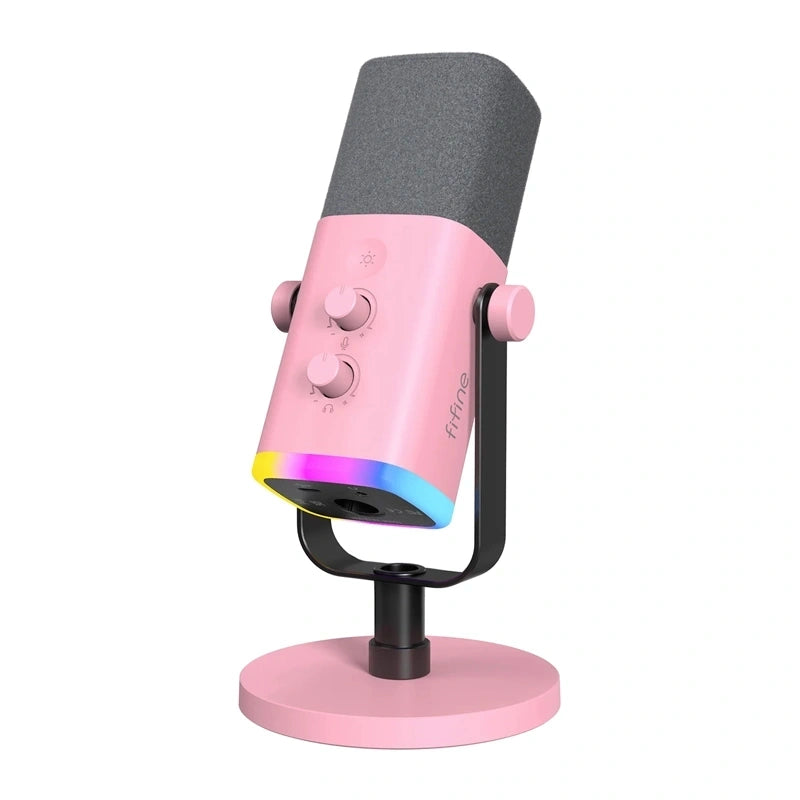 Gaming microphone Fifine AM8 (pink)
