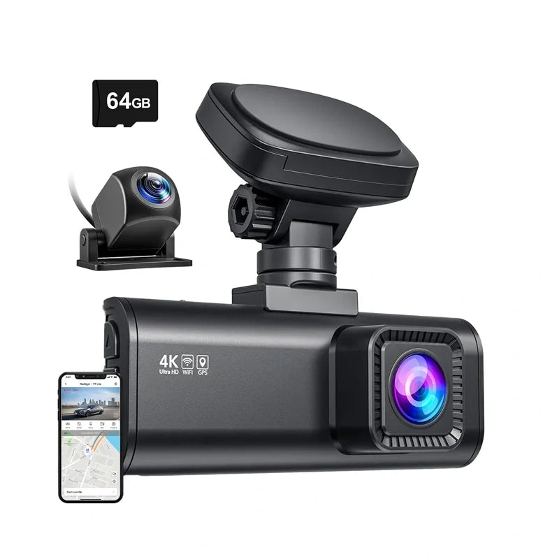 Dashcam REDTIGER F7N WiFi 4K + 1080p