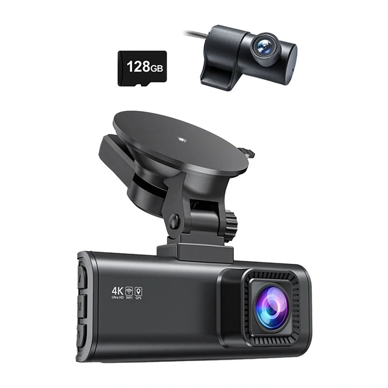 Dashcam REDTIGER F7NP WiFi 4K + 1080p 128GB