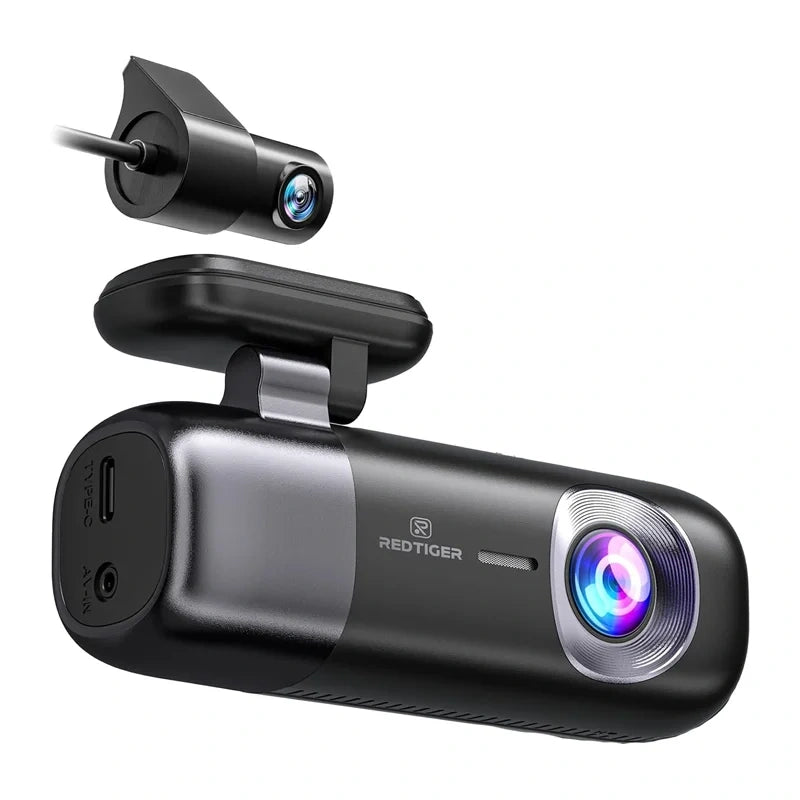 Dashcam REDTIGER F9 WiFi 4K + 1080p