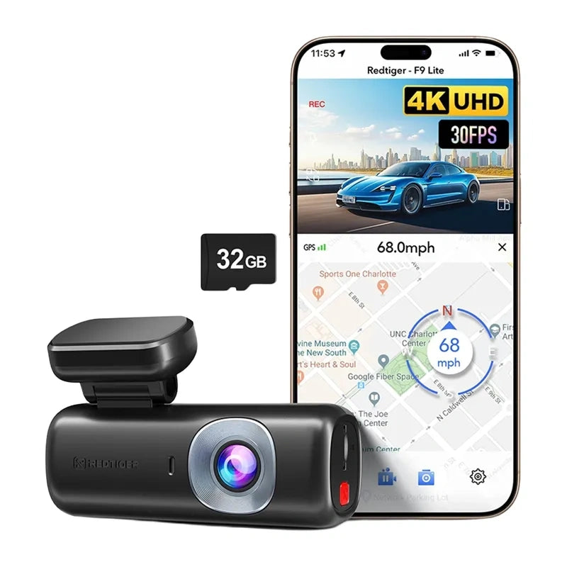 Dashcam REDTIGER F9 Lite 4K 32GB