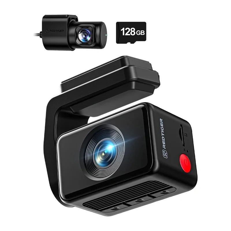 Dashcam REDTIGER F4 Pro WiFi 4K + 1080p 128GB