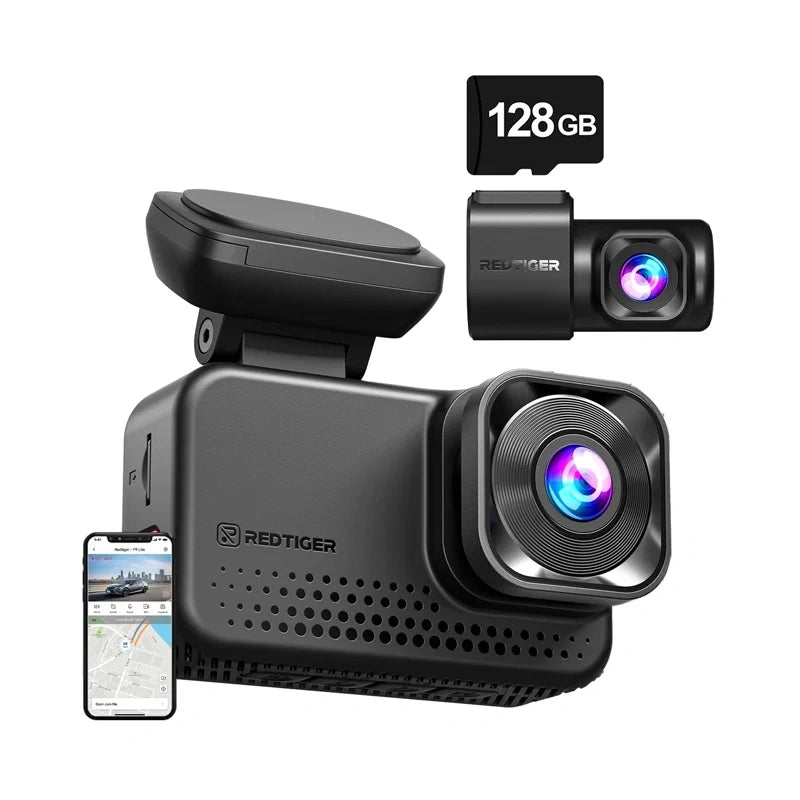 Dashcam REDTIGER VC70 Wi-Fi 4K + 2.5K 128GB