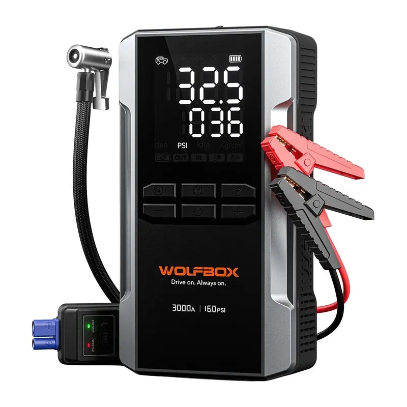 Jump starter WOLFBOX MegaVolt 16 Air 16000mAh 3000A