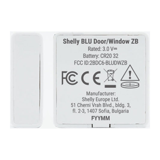 Shelly BLU Door/Window ZB Zigbee, Bluetooth
