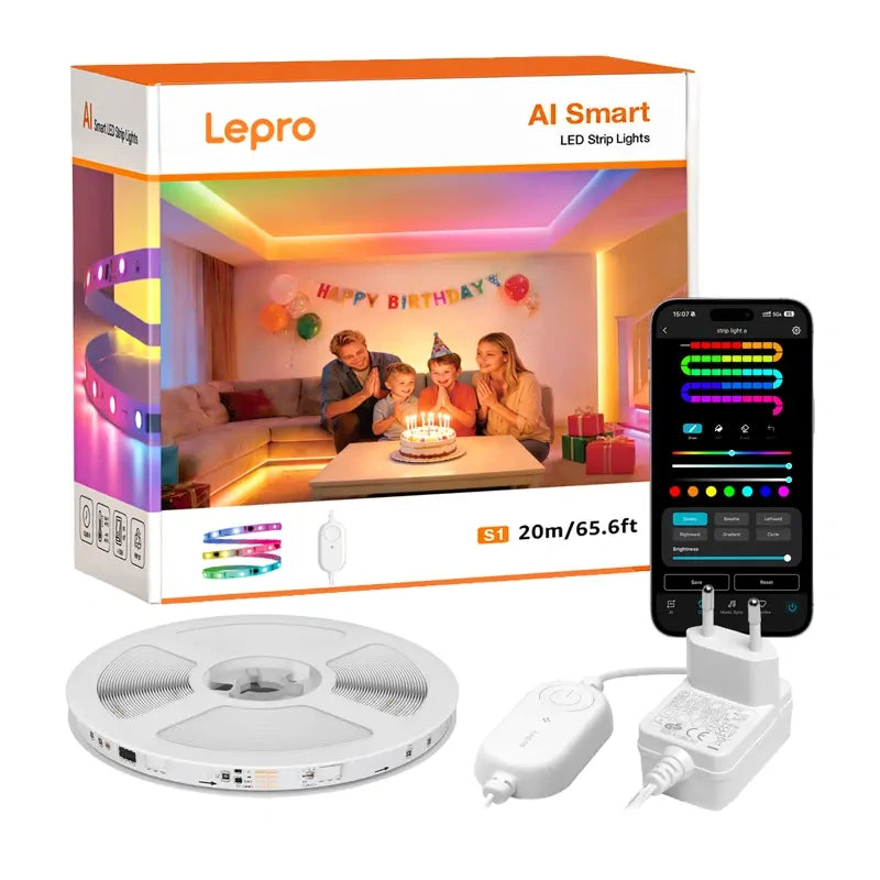 LED strip Lepro S1 20m Wi-Fi Bluetooth RGBIC