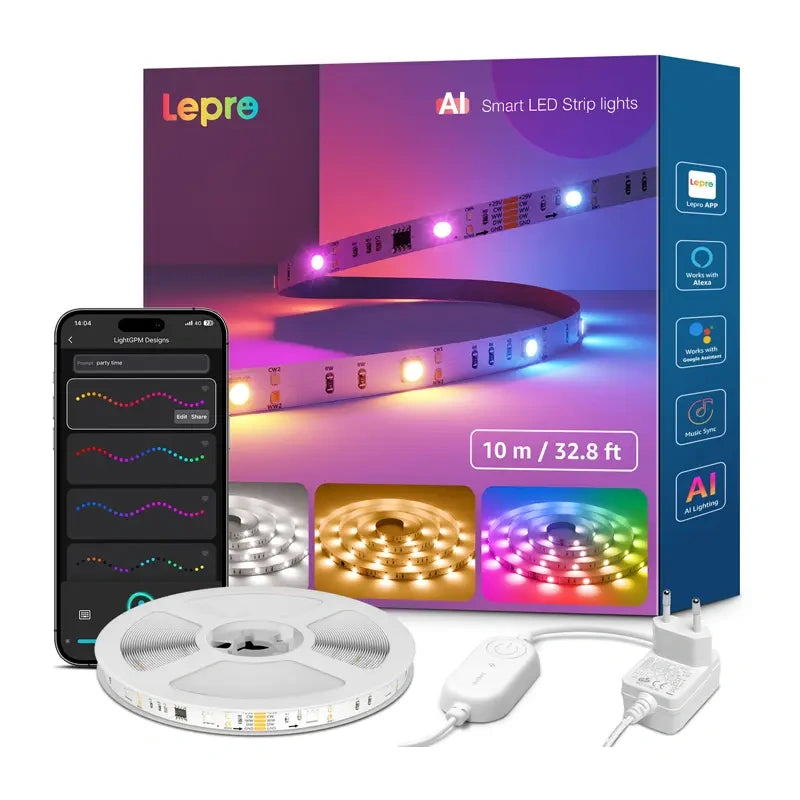 LED strip Lepro S2 10m Wi-Fi Bluetooth RGBIC