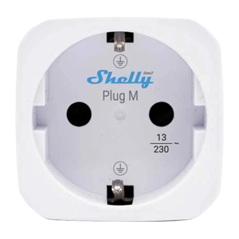 Smart plug Shelly Plug M Gen3 Wi-Fi (white)