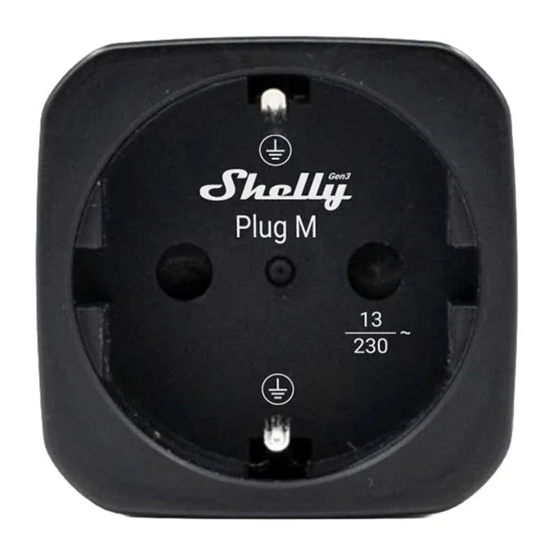 Smart plug Shelly Plug M Gen3 (black)