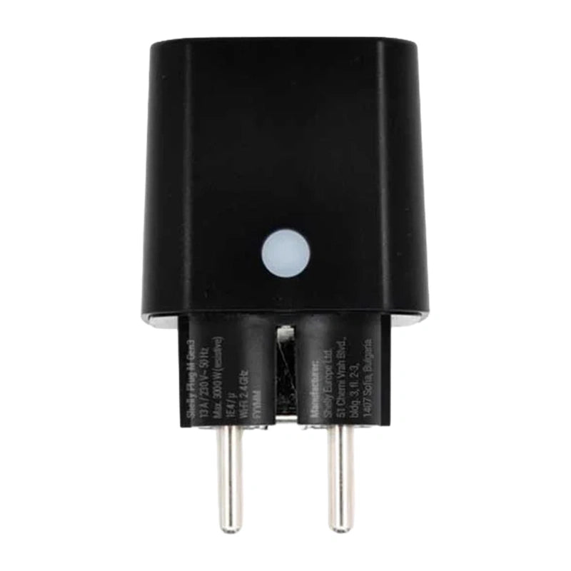 Smart plug Shelly Plug M Gen3 (black)