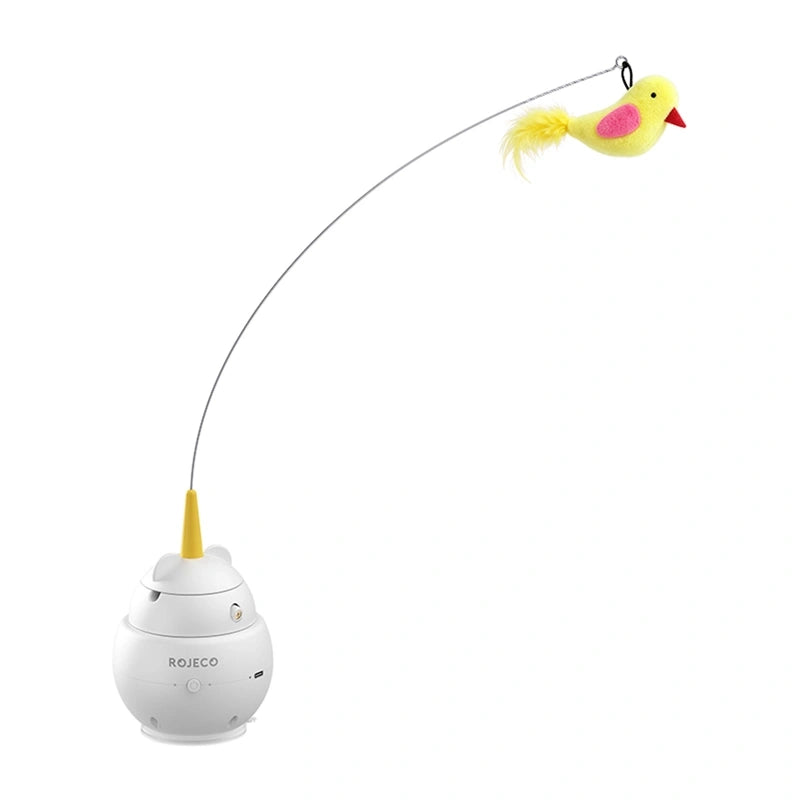 Rotating laser and feather cat toy ROJECO Q2