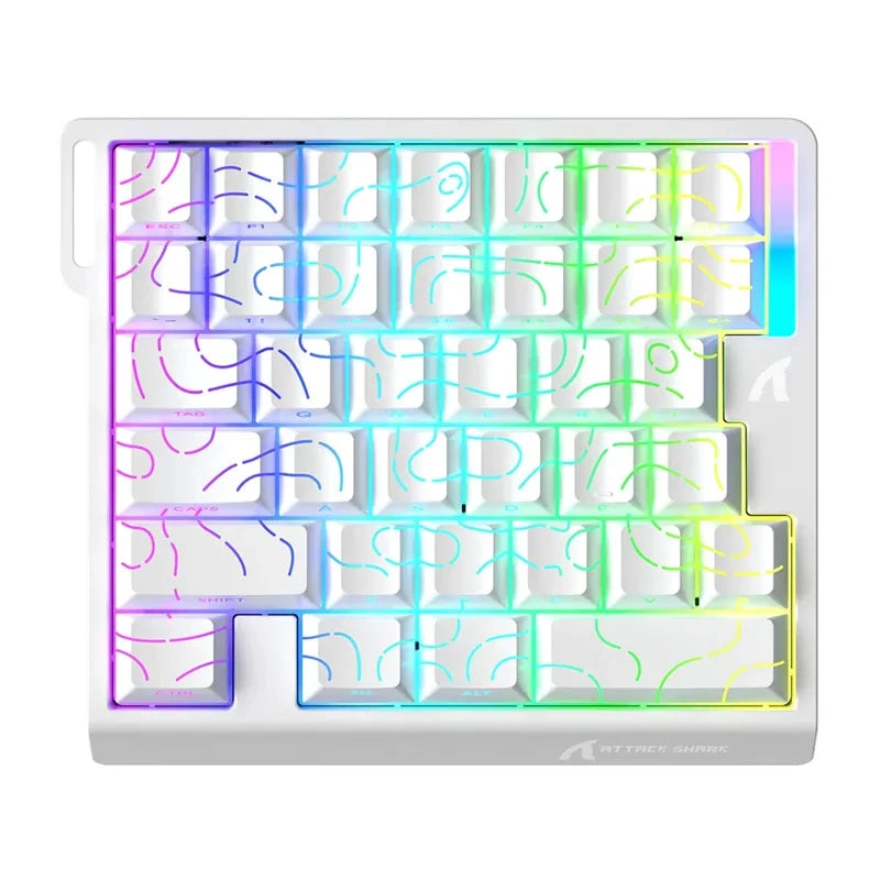 Keyboard ATTACK SHARK M36HE (white contour)