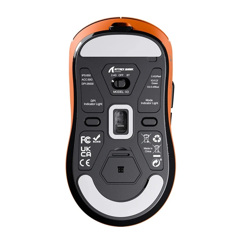 Wireless mouse ATTACK SHARK X3 (orange)