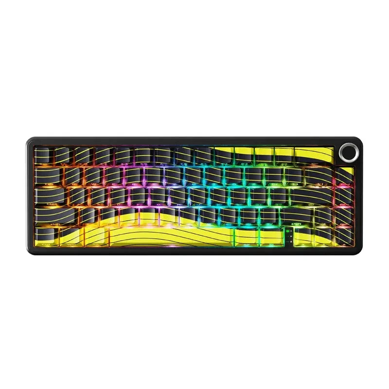 Keyboard ATTACK SHARK X65 PRO HE (black and yellow)