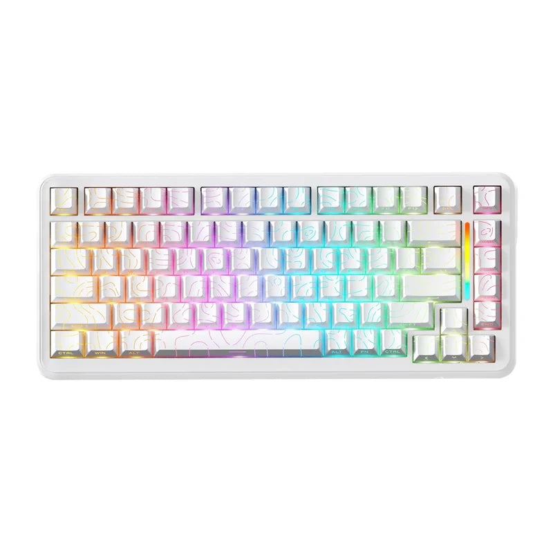 Wireless keyboard ATTACK SHARK X82 PRO HE Tri-mode (white)