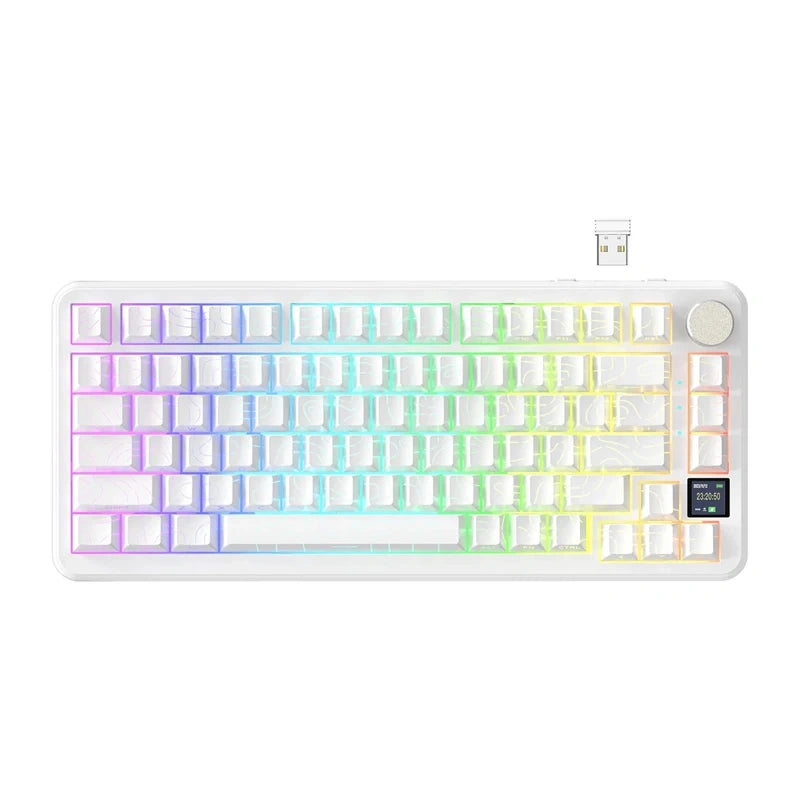 Keyboard ATTACK SHARK X85PRO (white contour)