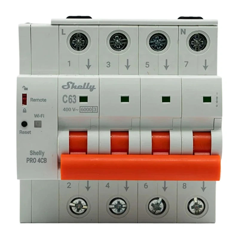 Circuit Breaker SHELLY Pro 4CB C63
