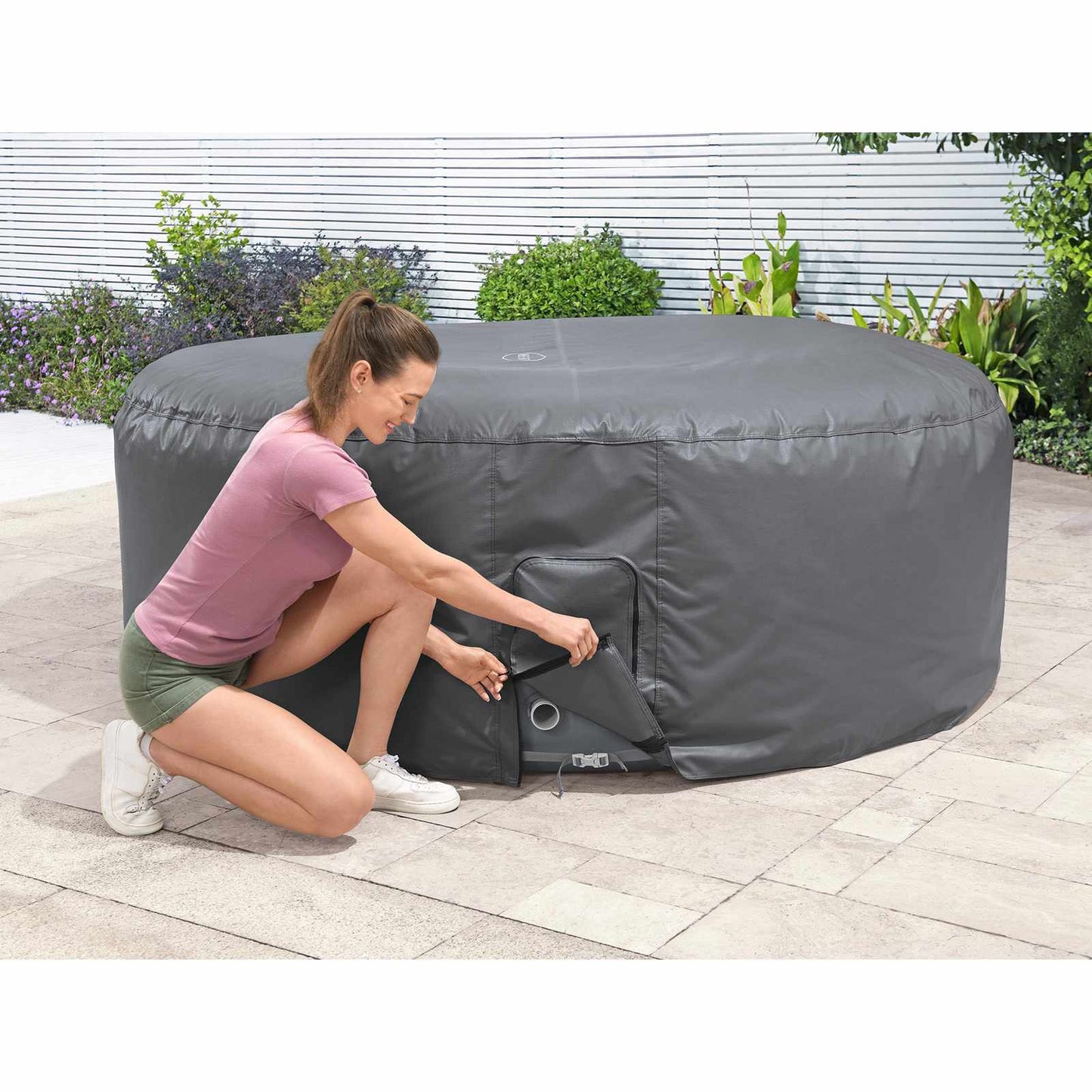Bestway Κάλυμμα PVC και POM Γκρι