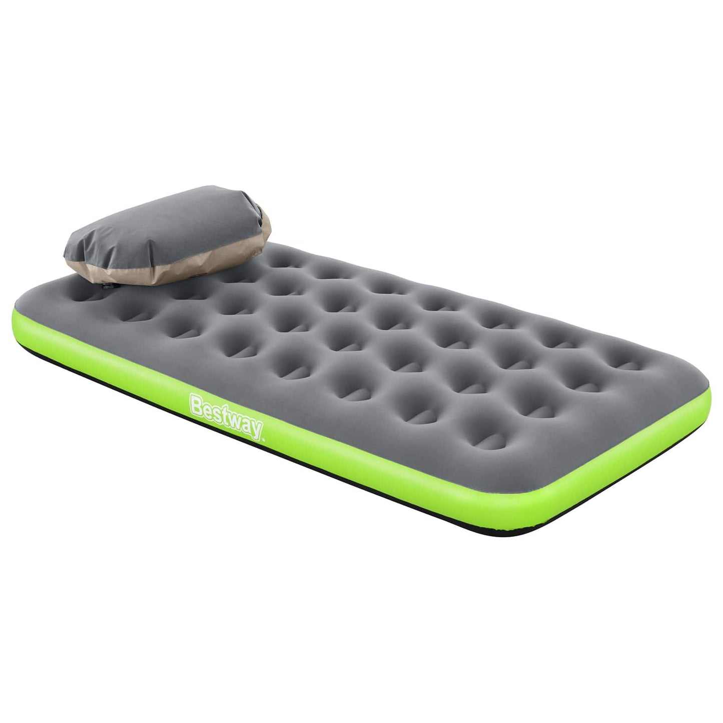 Bestway Αερομάτριτσα 1 ατόμων 188 x 99 x 22 cm Γκρι και Πράσινο