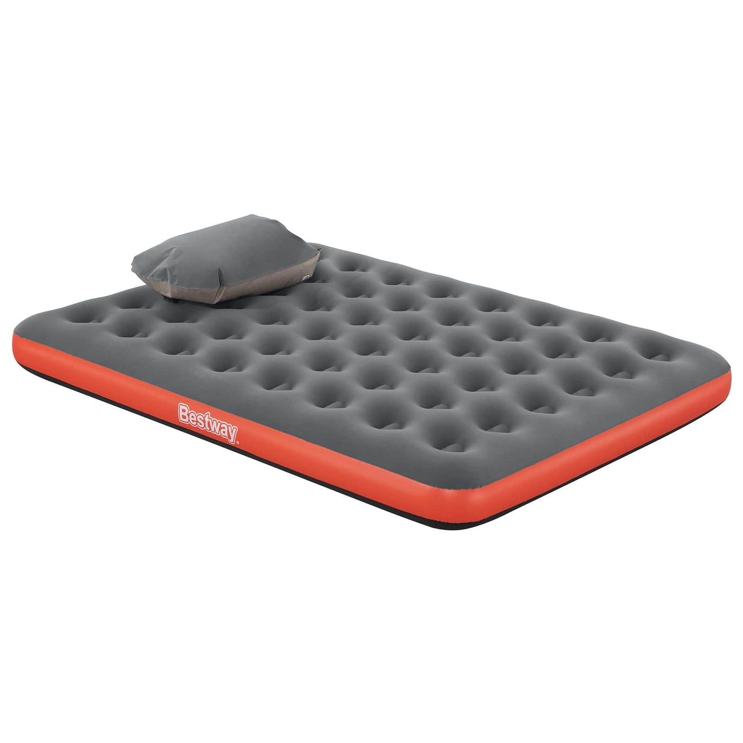 Bestway Αερομάτριτσα 2 ατόμων 203 x 152 x 22 cm Γκρι και Κόκκινο