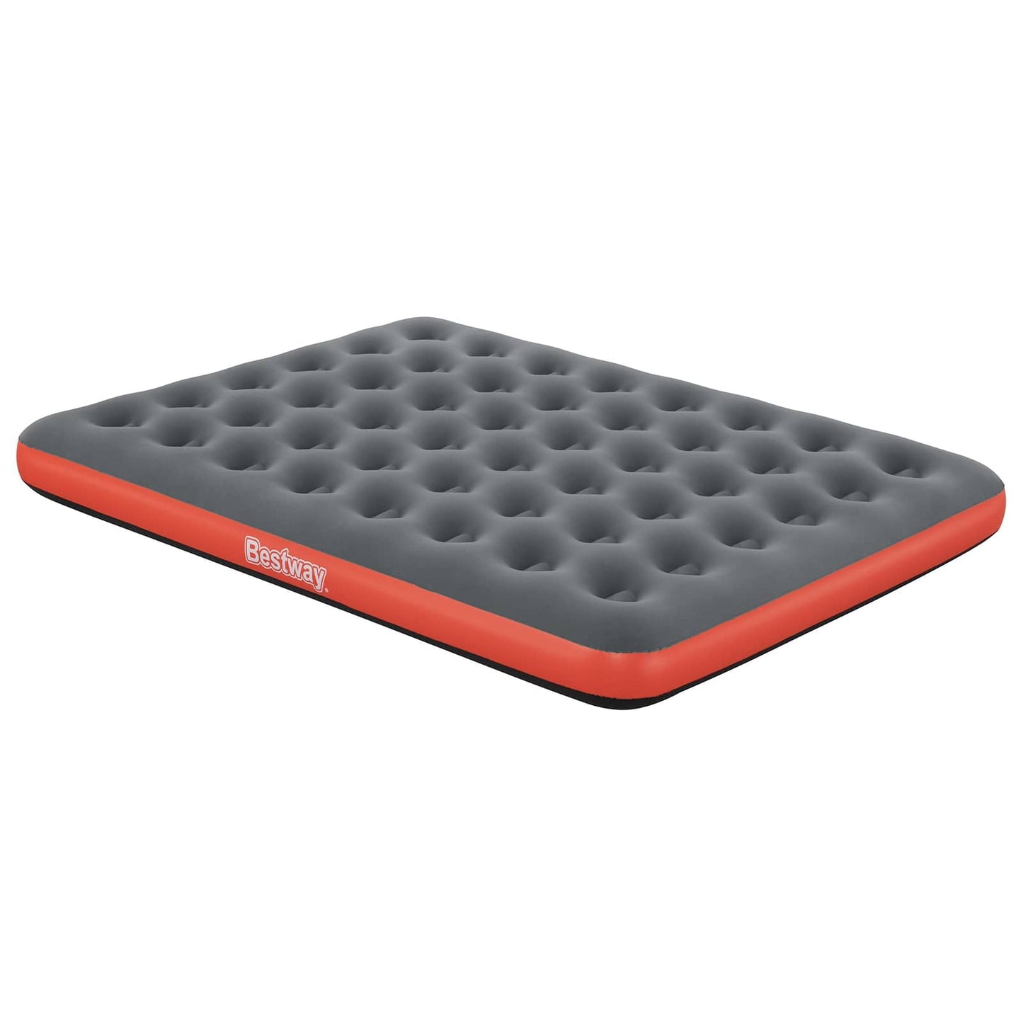 Bestway Αερομάτριτσα 2 ατόμων 203 x 152 x 22 cm Γκρι και Κόκκινο
