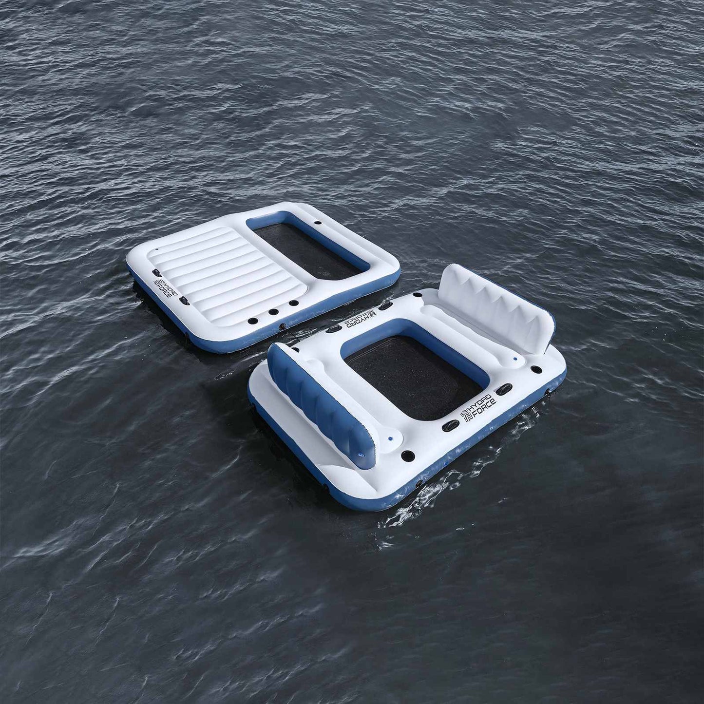 Bestway Πλωτό Νησί Hydro-Force 2 τμχ. 269 x 182 x 67 εκ Λευκό και Μπλε