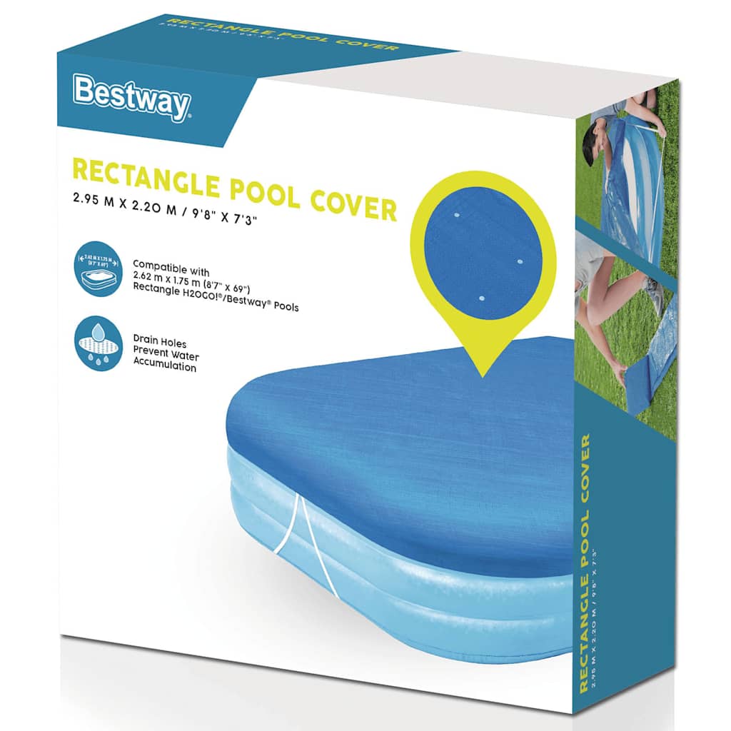 Bestway Κάλυμμα Πισίνας Flowclear 262 x 175 x 51  εκ.