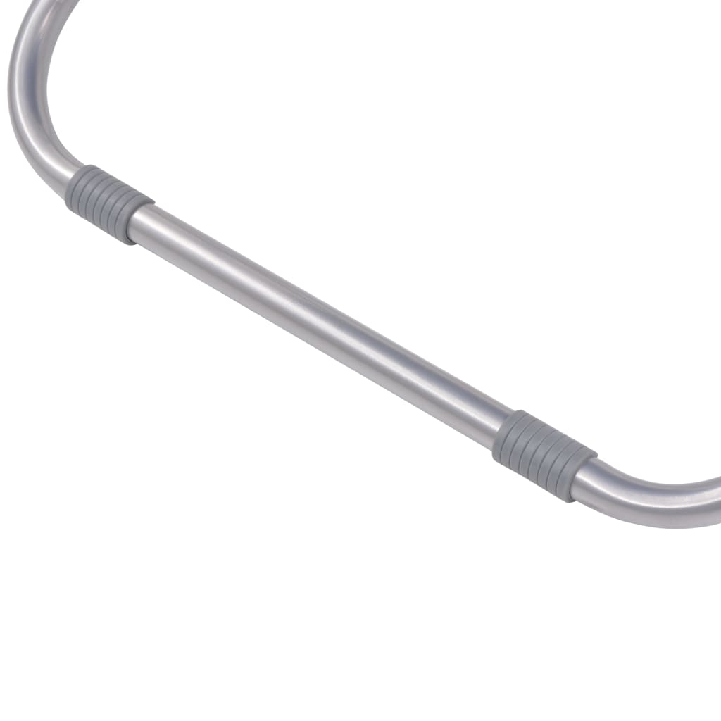 vidaXL Σεζλόνγκ Ανακλινόμενες 2 τεμ. Κόκκινες Ατσάλινες