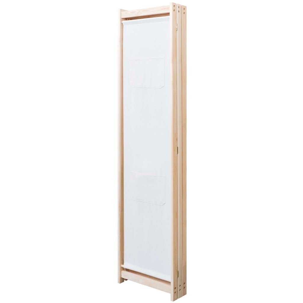 vidaXL Διαχωριστικό Δωματίου με 3 Πάνελ Κρεμ 120x170x4 εκ. Υφασμάτινο