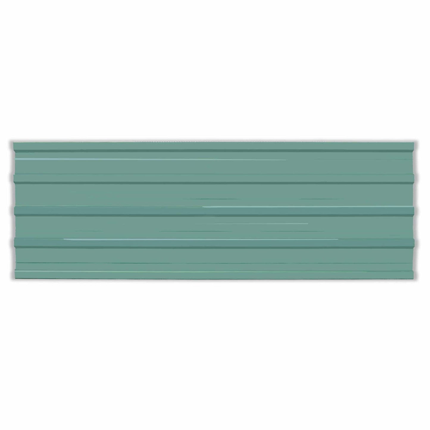 vidaXL Πάνελ οροφής 12 pcs Πράσινο 129 x 45 εκ. Γαλβανισμένος χάλυβας