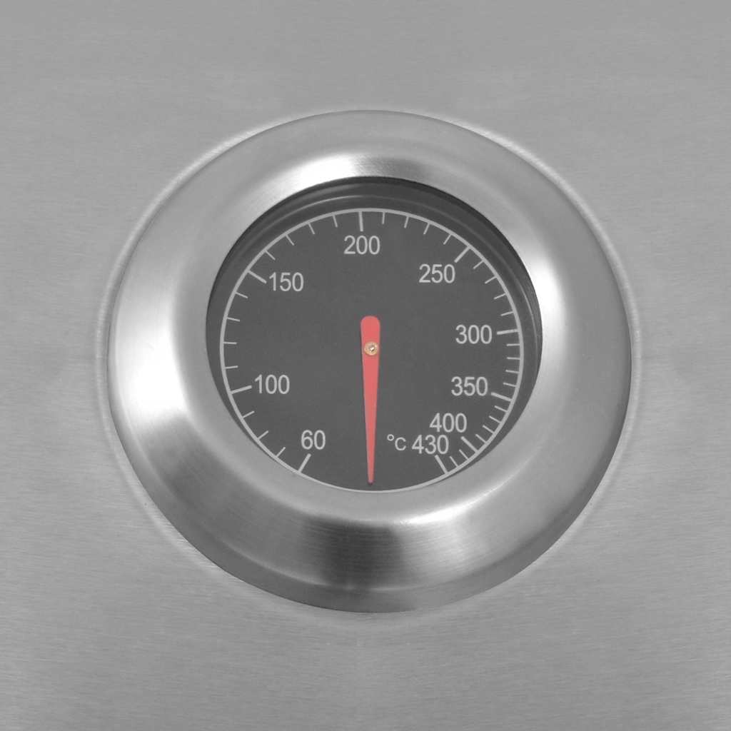 vidaXL Γκριλ Μπάρμπεκιου με Αέριο Ασημί Ανοξείδωτο ατσάλι