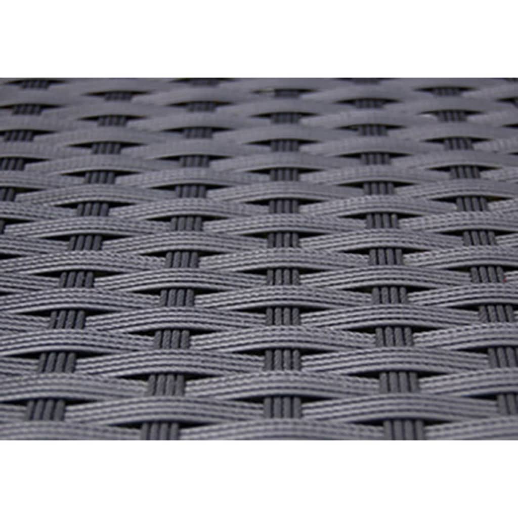 vidaXL Σετ Τραπεζαρίας Εξ. Χώρου 5 τεμ. Μαύρο Συνθ. Ρατάν με Μαξιλάρια