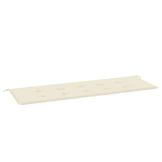 vidaXL Μαξιλάρι Πάγκου Κήπου Κρεμ 150x50x4 εκ. Ύφασμα Oxford