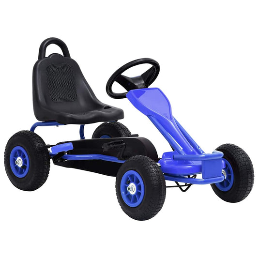 vidaXL Go Kart με Πετάλια και Λάστιχα Πεπιεσμένου Αέρα Μπλε