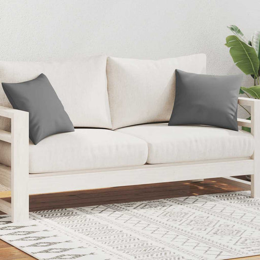 vidaXL Μαξιλάρια Εξωτερικού Χώρου 2 τεμ. Γκρι 45 x 45 εκ.