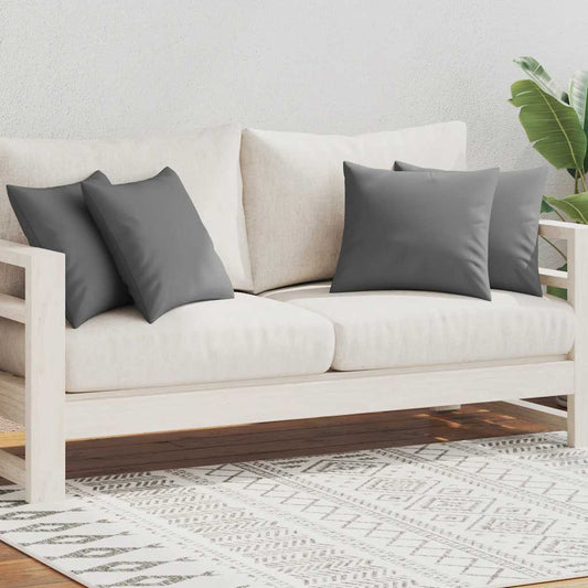 vidaXL Μαξιλάρια Εξωτερικού Χώρου 4 τεμ. Γκρι 45 x 45 εκ.