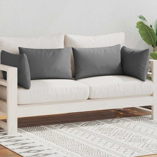 vidaXL Μαξιλάρια Εξωτερικού Χώρου 4 τεμ. Γκρι 60 x 40 εκ.