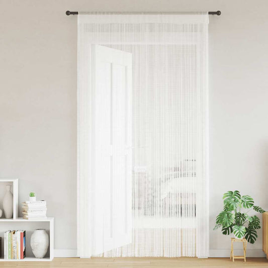 vidaXL Κουρτίνες με Κρόσσια 2 τεμ. Λευκές 140 x 250 εκ.