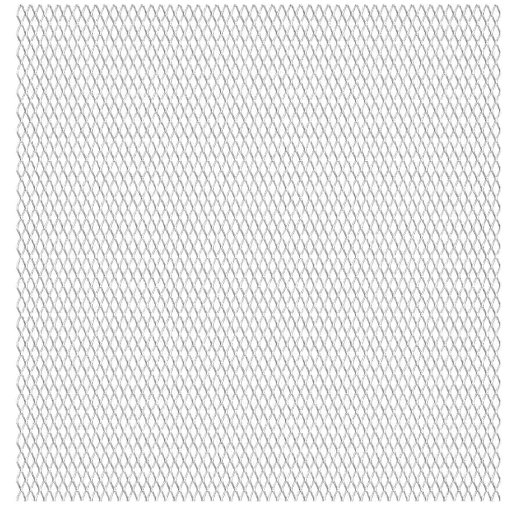 vidaXL Πλέγμα Ανεπτυγμένο 50x50 εκ. / 20x10x2 χιλ. Ανοξείδωτο Ατσάλι