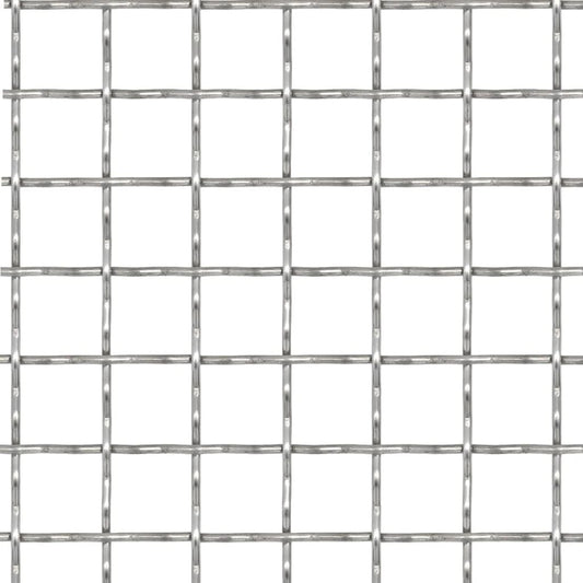 vidaXL Πλέγμα Κατσαρό Καρέ Φύλλα 50x50 εκ. / 11x11x2 χιλ. Ανοξ. Ατσάλι