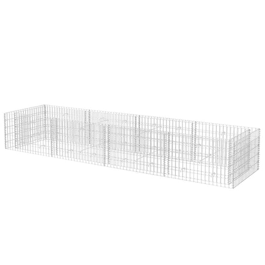 vidaXL Συρματοκιβώτιο - Γλάστρα Υπερυψωμένη 360x90x50 εκ. Ατσάλινη