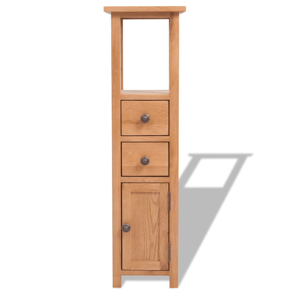 vidaXL Έπιπλο Γωνιακό 26 x 26 x 94 εκ. από Μασίφ Ξύλο Δρυός